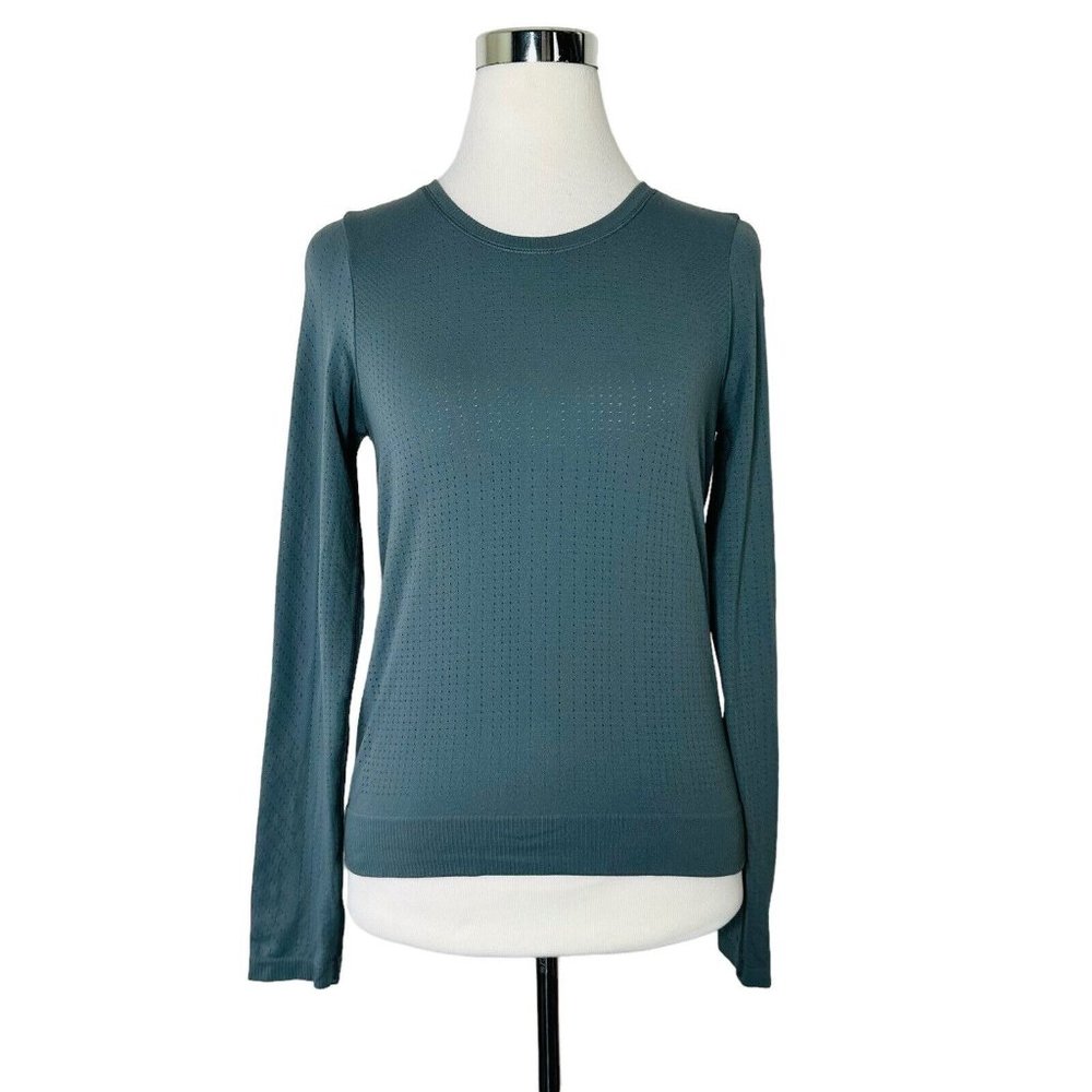 Athleta Teal Long Sleeve Top